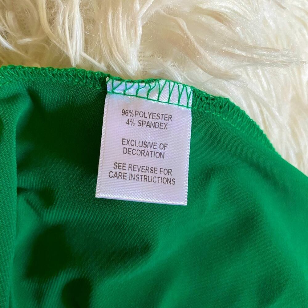 Studio Works Women’s Green Ruffle Blouse Sz M NWT - Picture 3 of 5